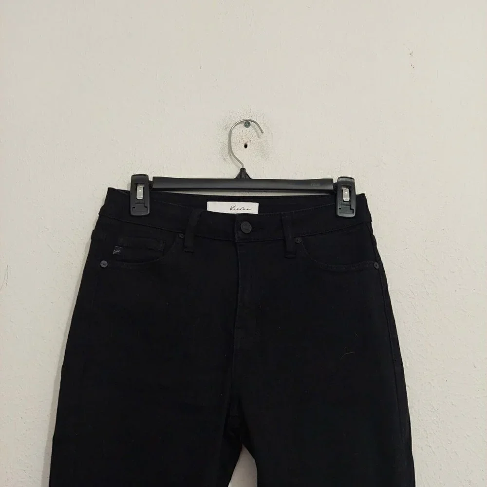 KanCan Womens Naya High Rise Super Skinny Jeans Sz 5/26 Black Distressed Stretch